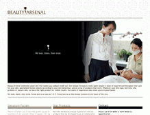Tablet Screenshot of beautyarsenal.com